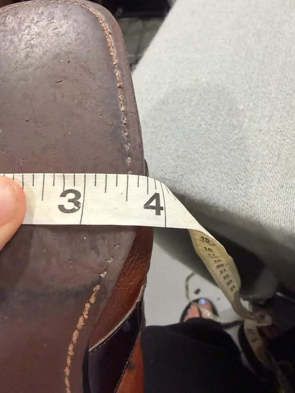 Vintage Mens Leather Monk Strap Shoes Two Tone Brown Brogue Buckle Custom Loafer